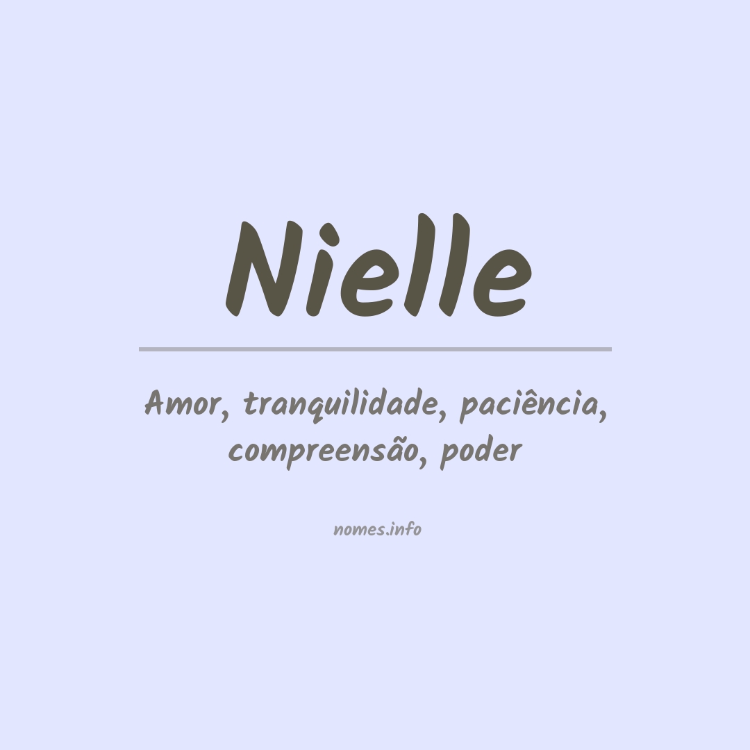 Significado do nome Nielle