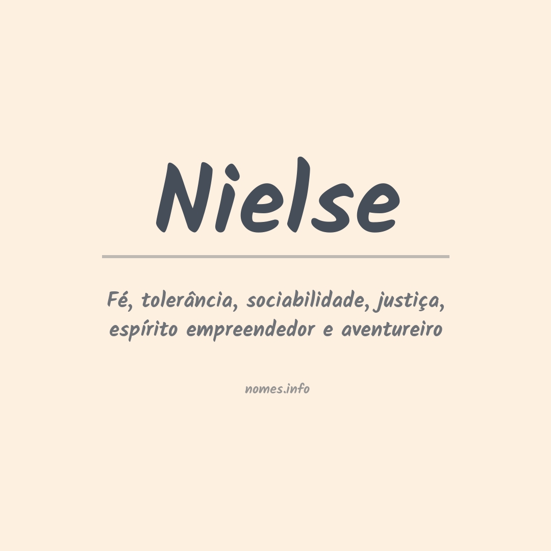 Significado do nome Nielse