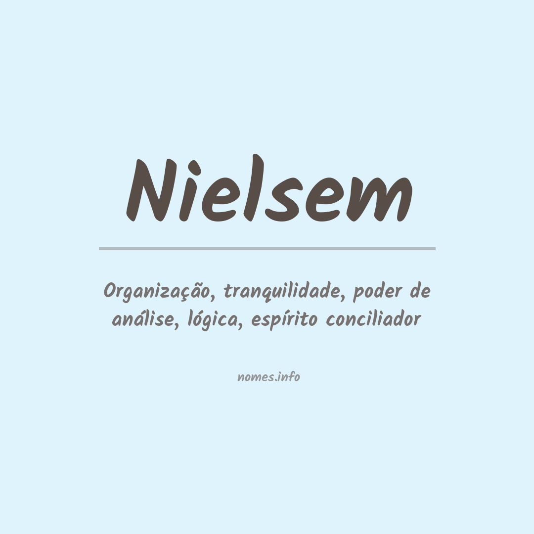 Significado do nome Nielsem