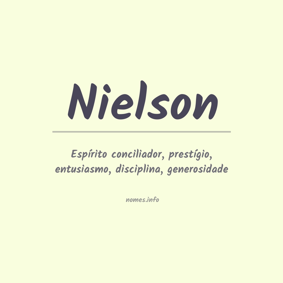 Significado do nome Nielson