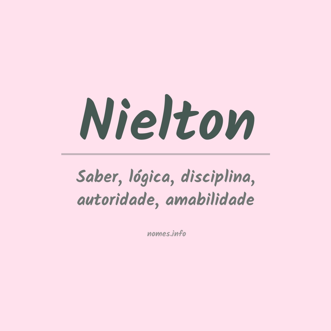 Significado do nome Nielton