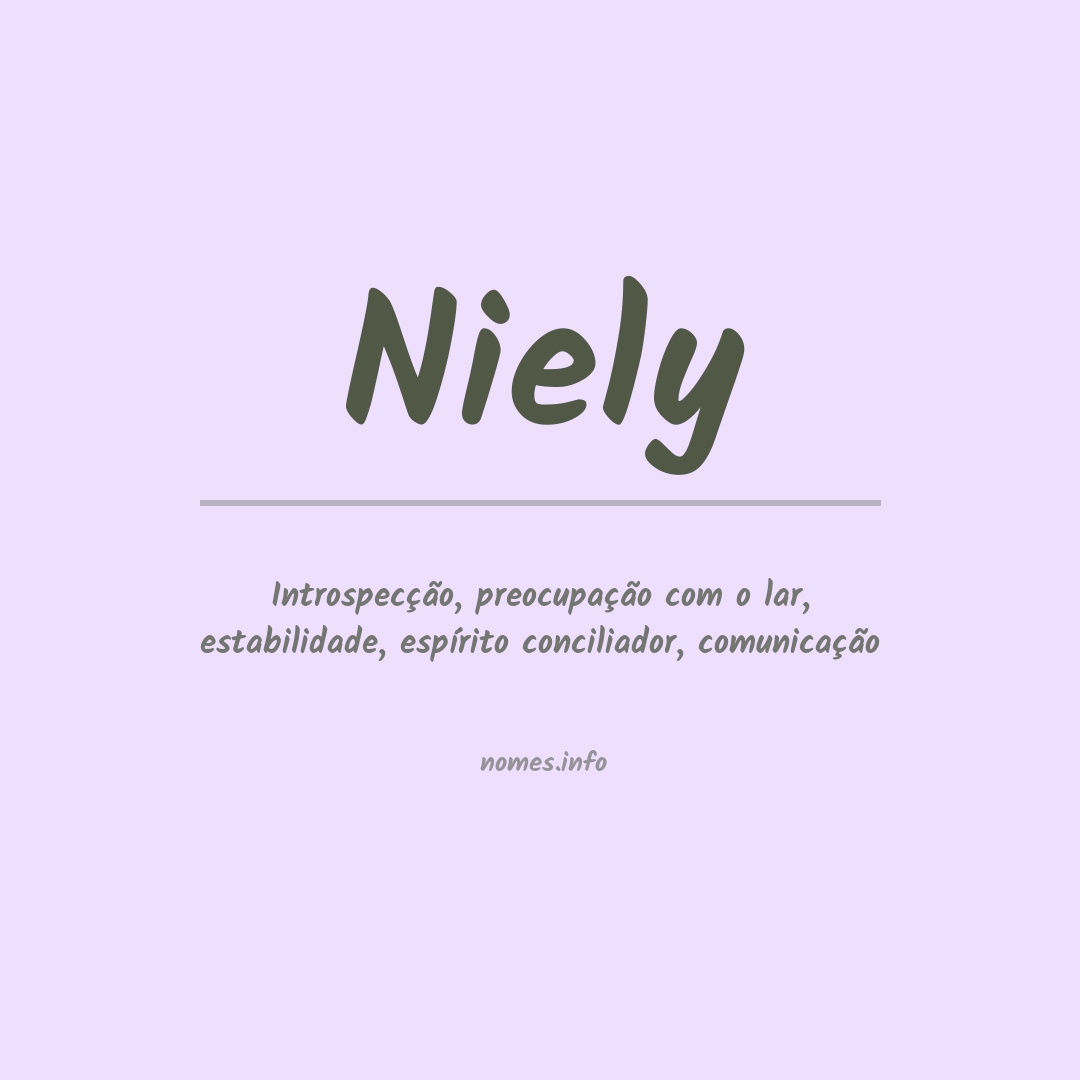 Significado do nome Niely