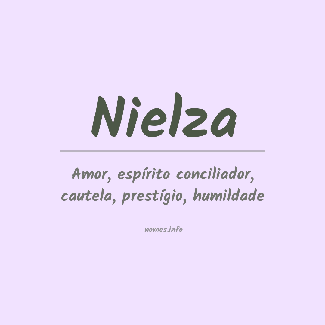 Significado do nome Nielza