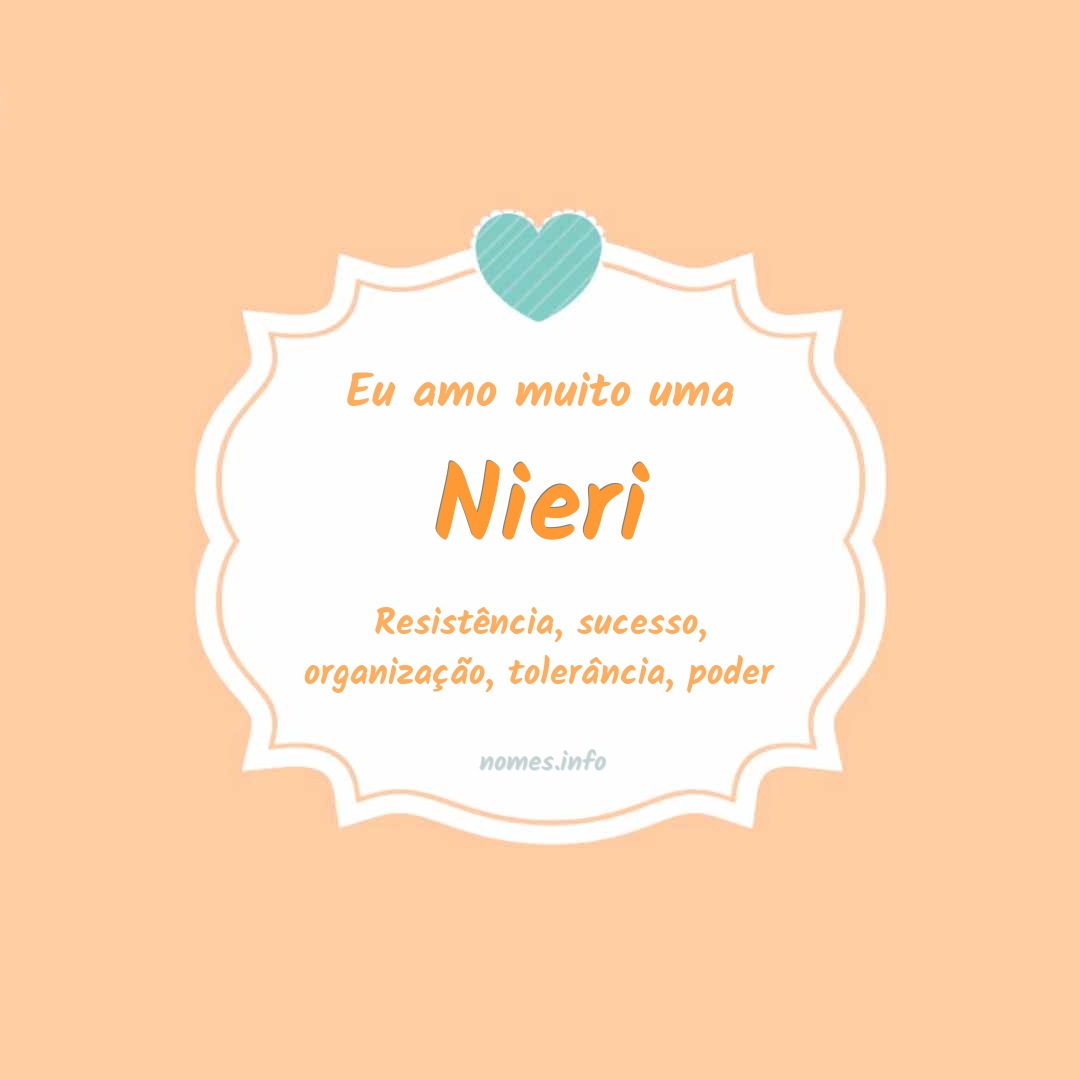 Eu amo muito Nieri