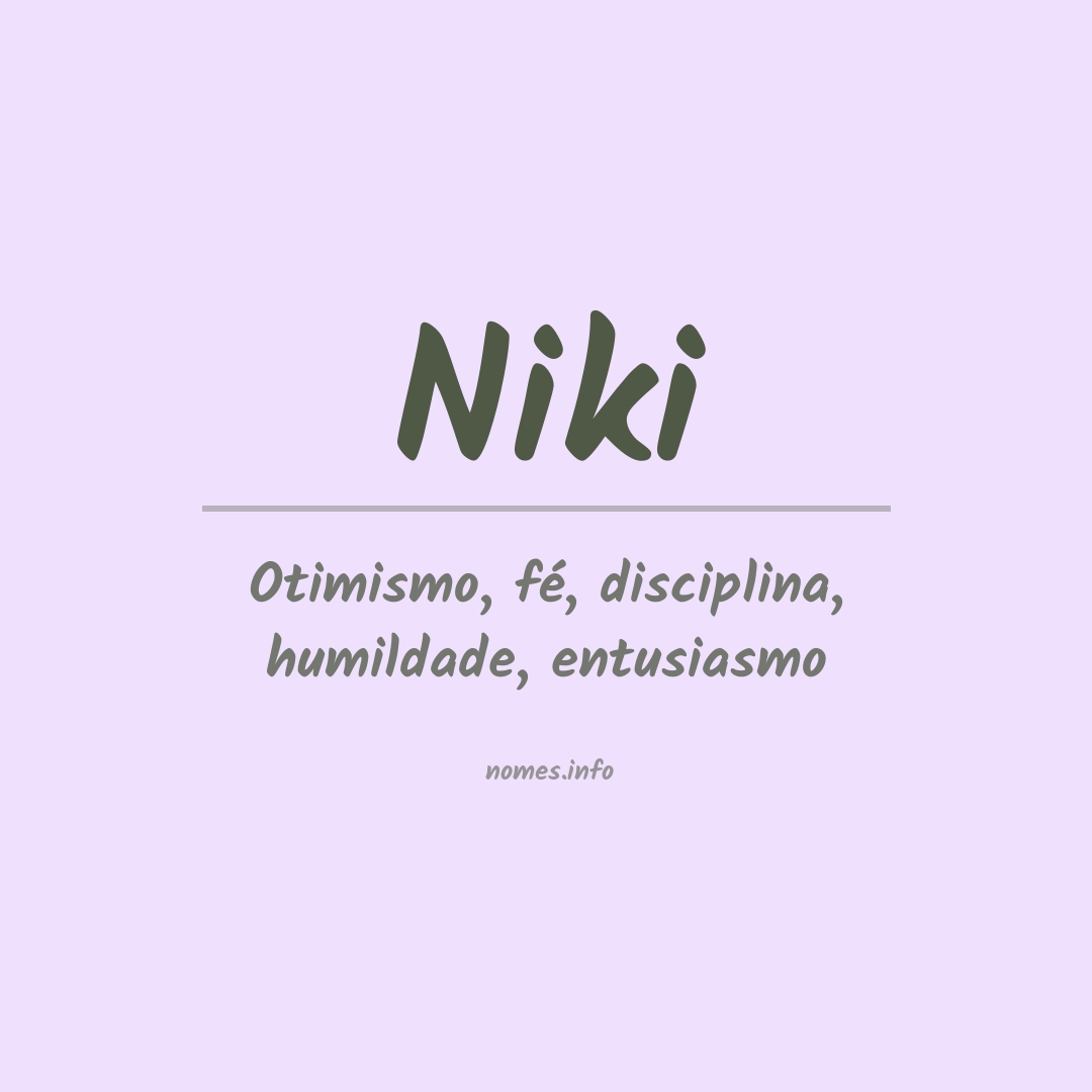 Significado do nome Niki