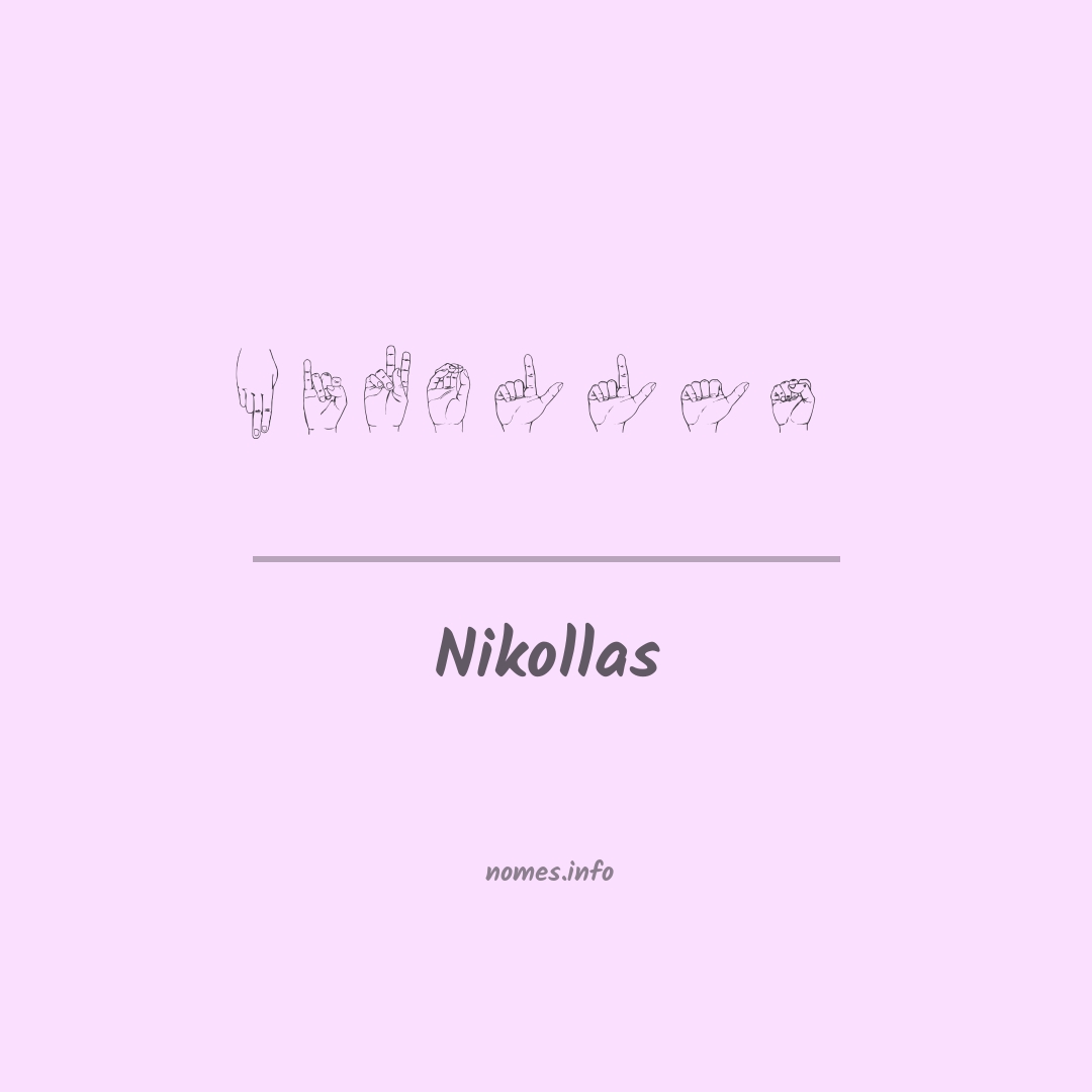 Nikollas em Libras