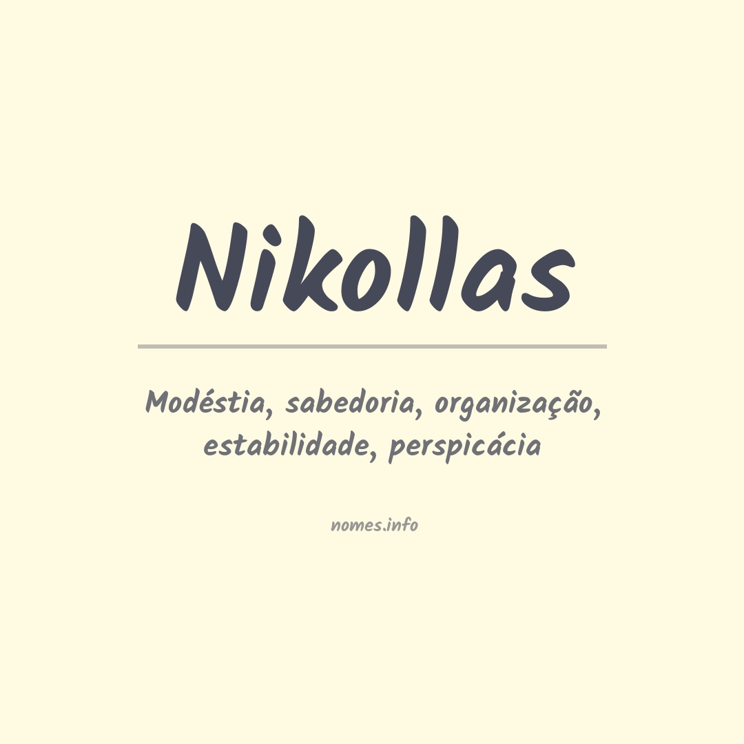 Significado do nome Nikollas