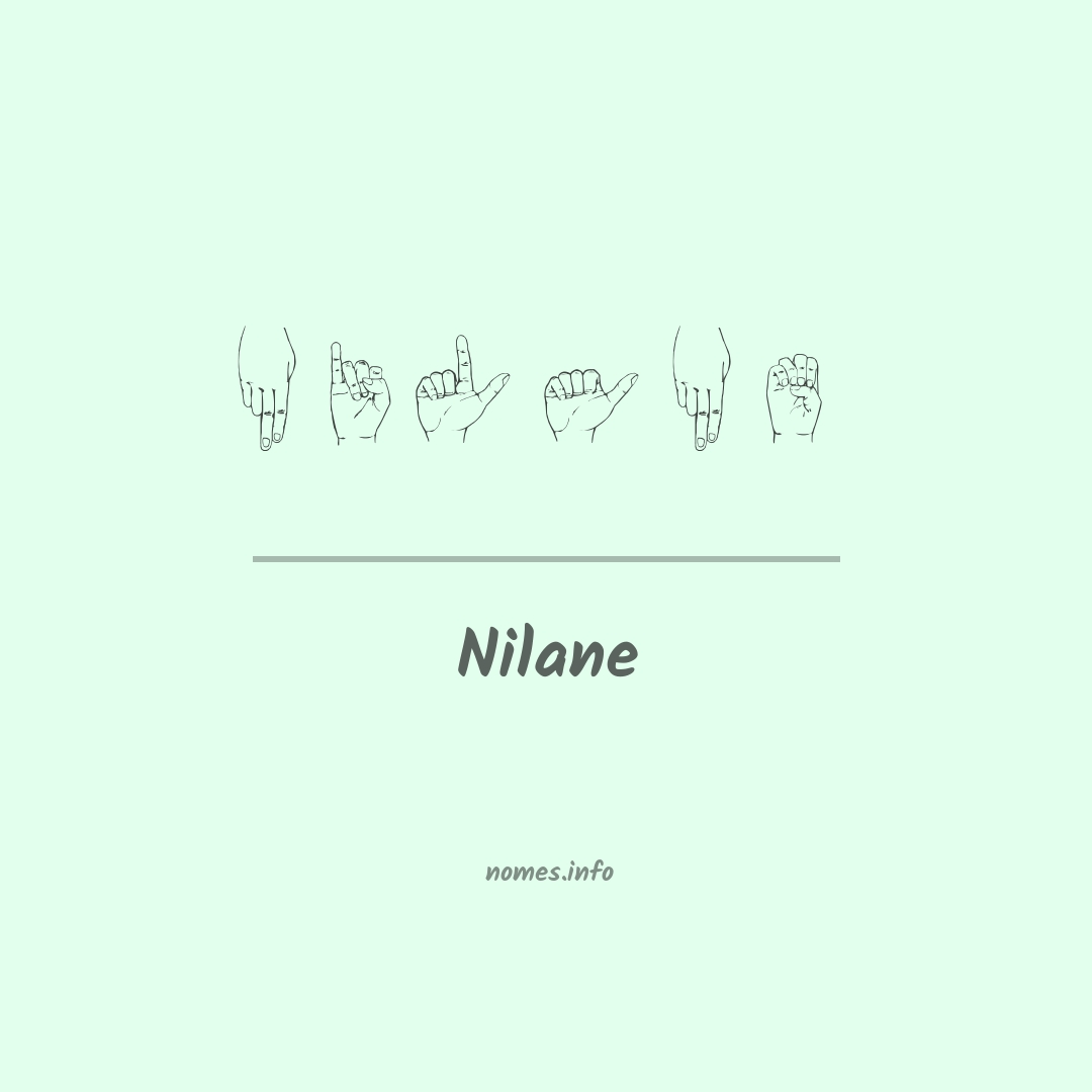 Nilane em Libras
