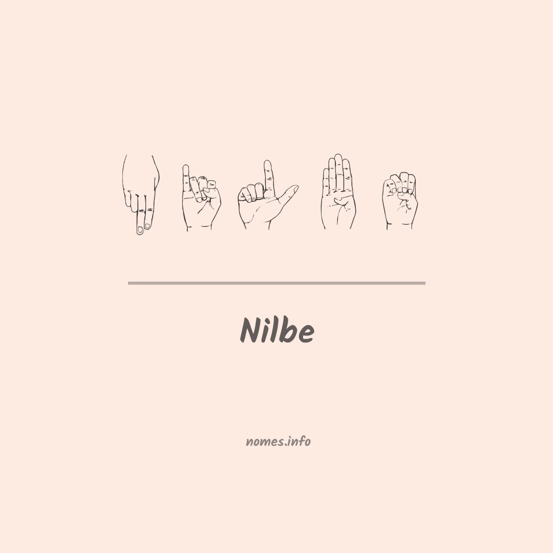 Nilbe em Libras