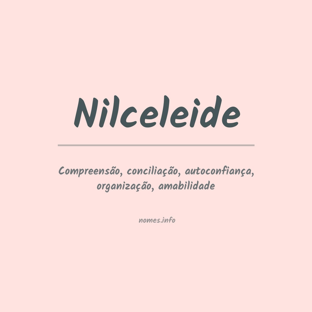 Significado do nome Nilceleide