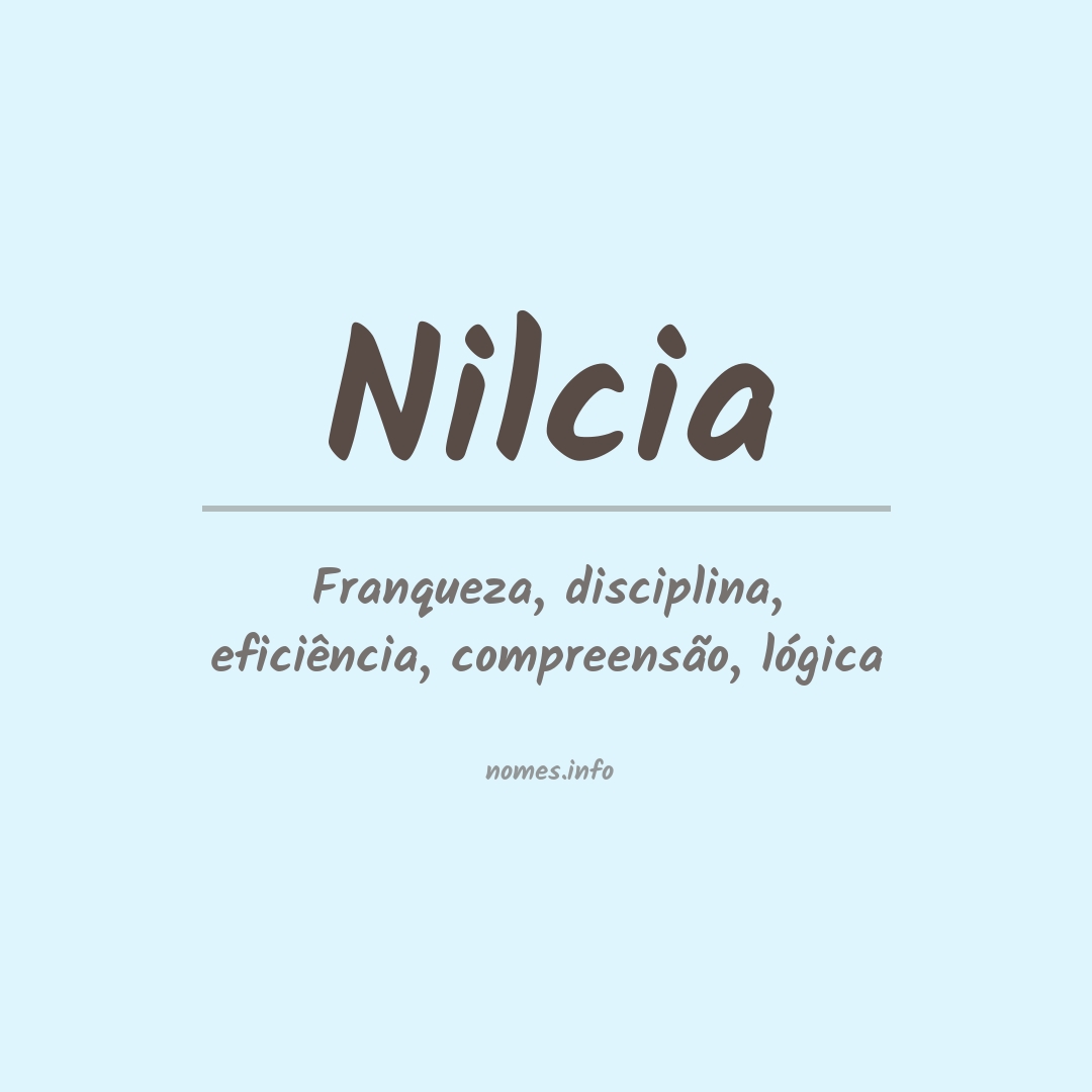 Significado do nome Nilcia