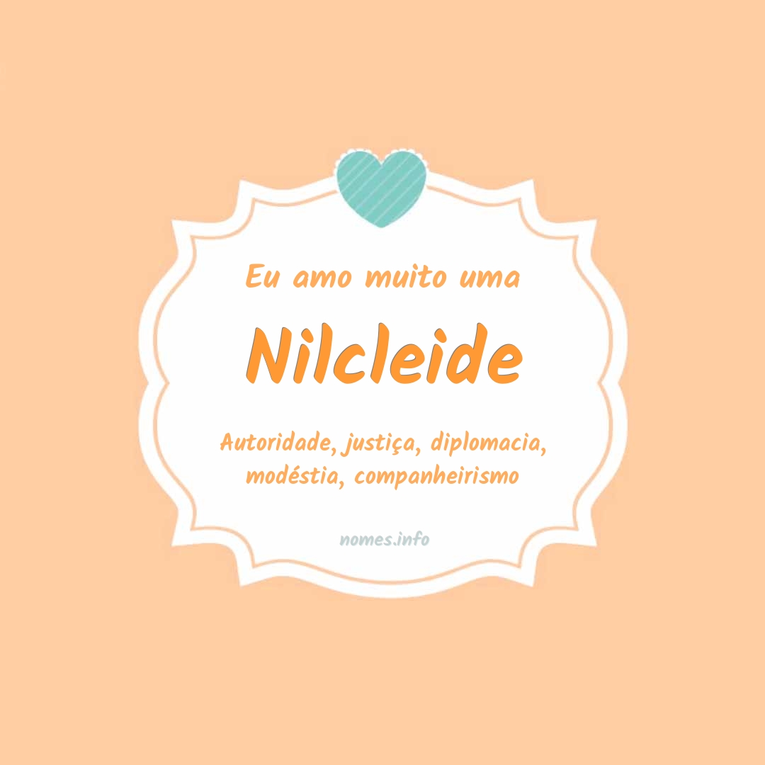 Eu amo muito Nilcleide