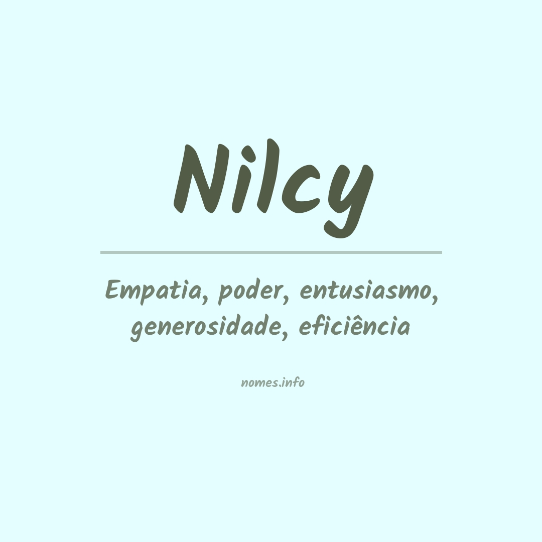 Significado do nome Nilcy