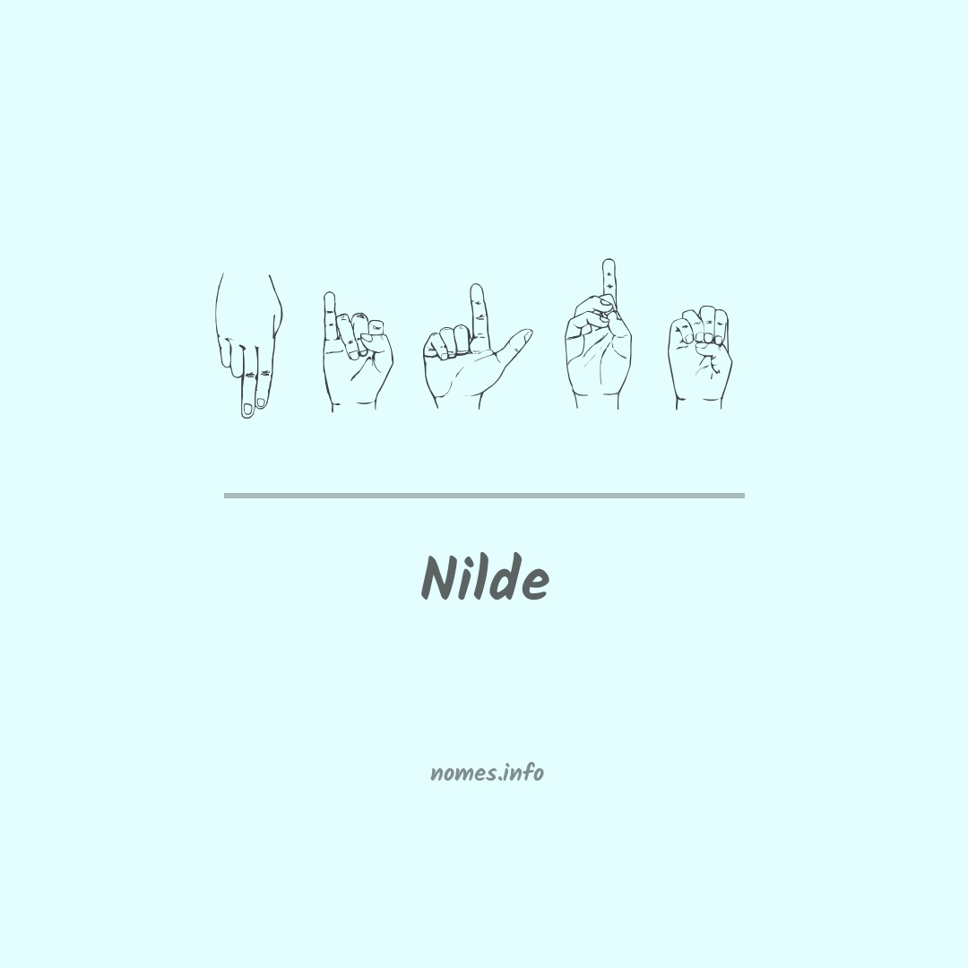 Nilde em Libras
