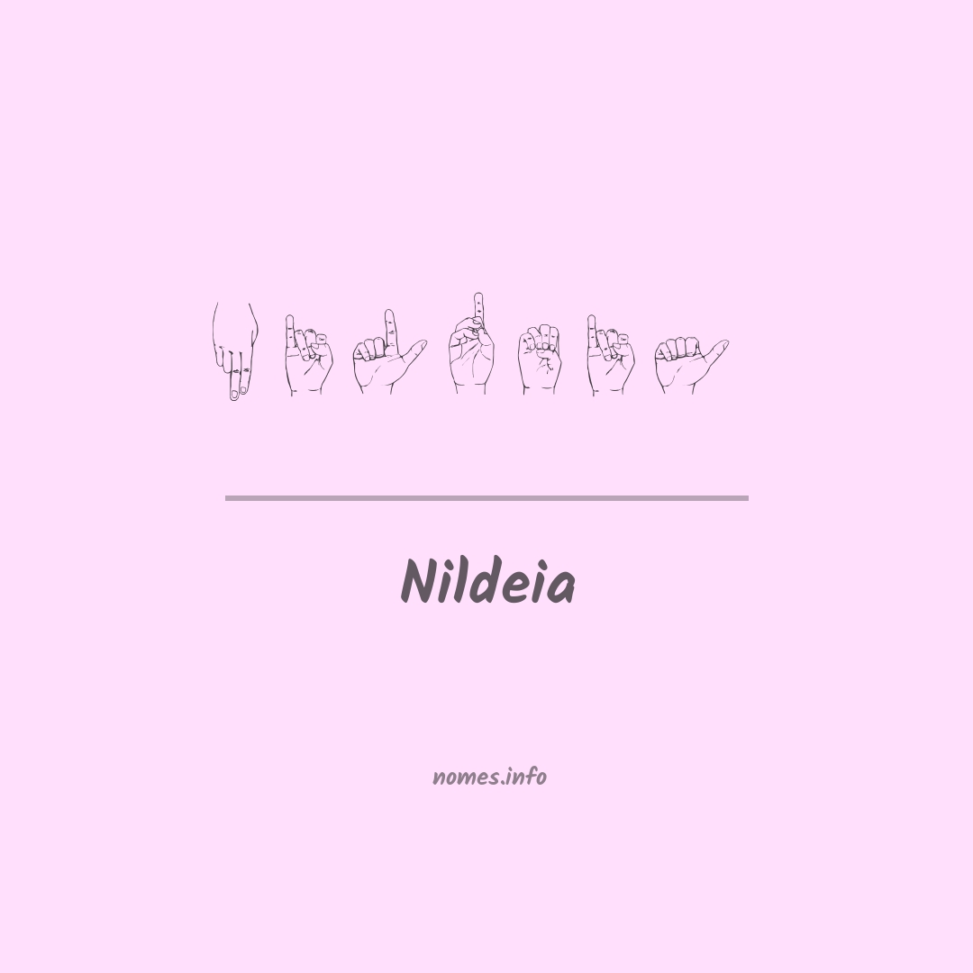 Nildeia em Libras