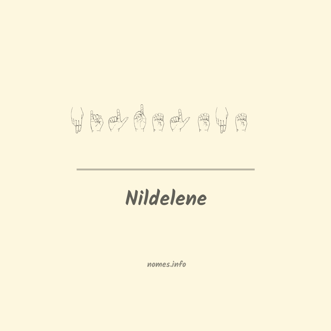 Nildelene em Libras