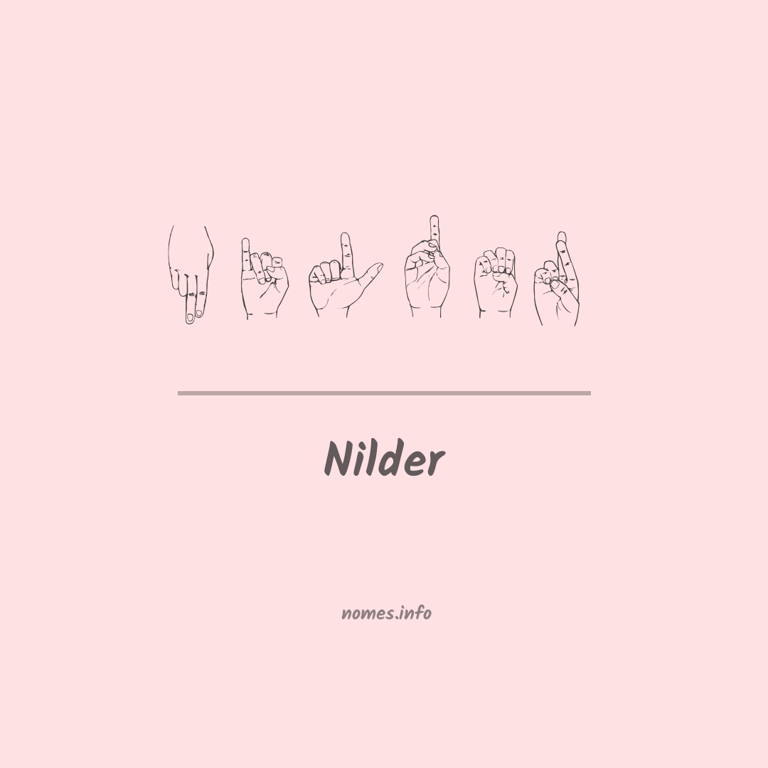 Nilder em Libras