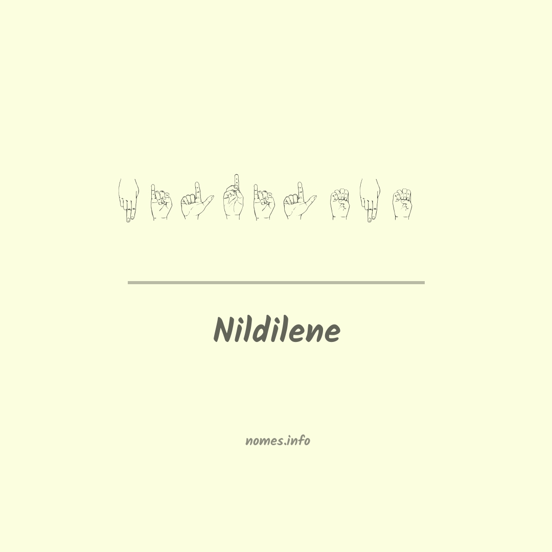 Nildilene em Libras