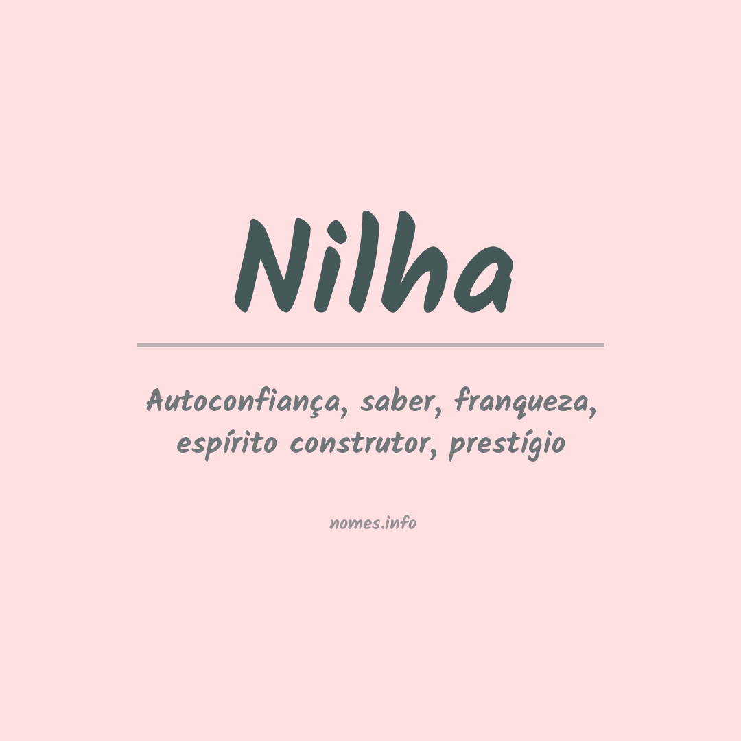 Significado do nome Nilha