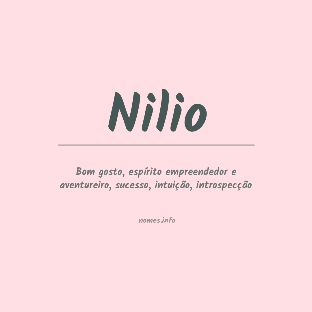 Significado do nome Nilio