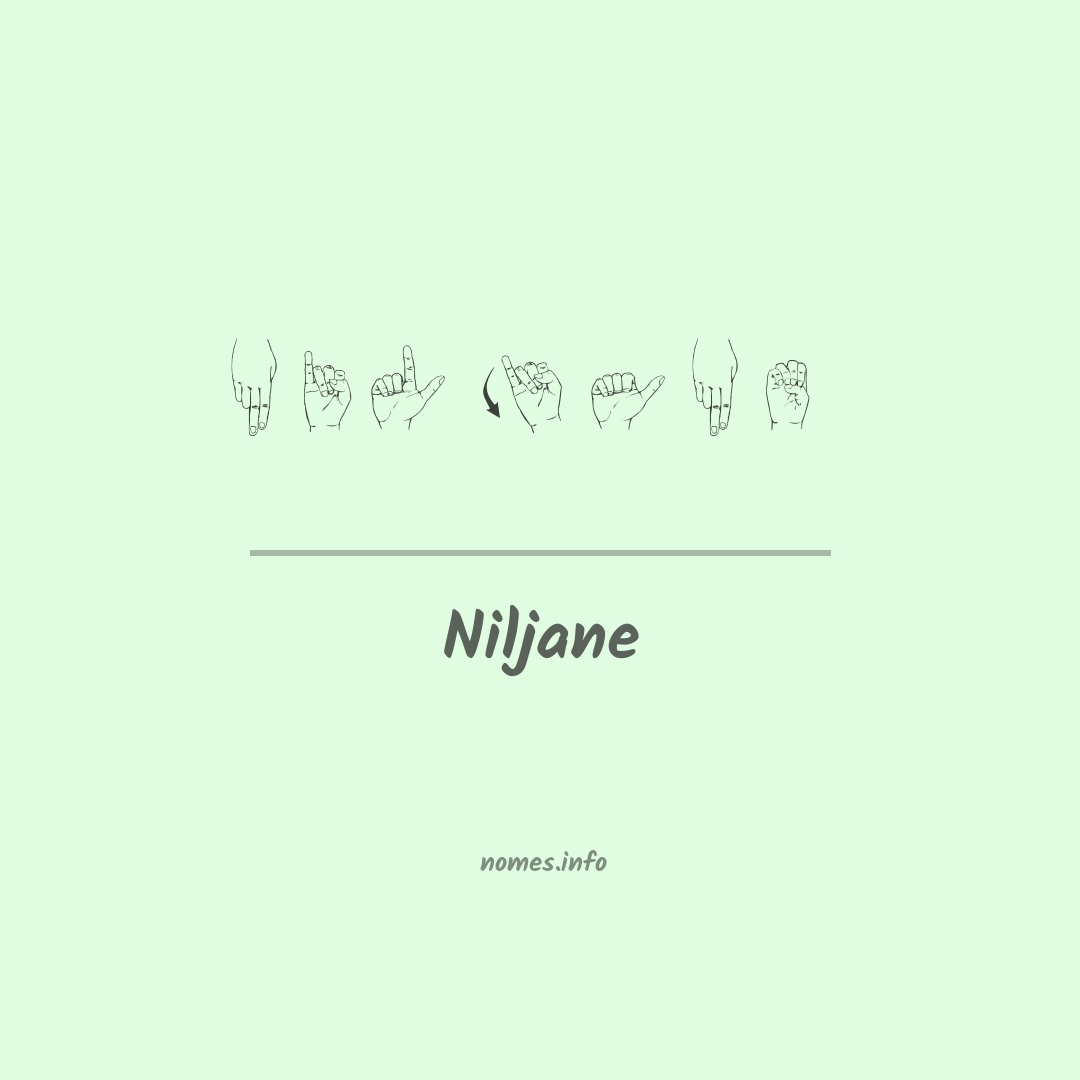 Niljane em Libras
