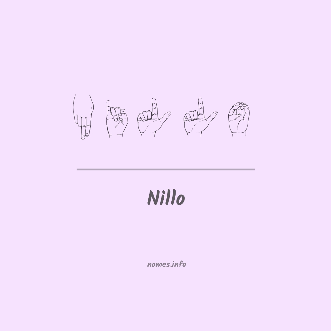 Nillo em Libras