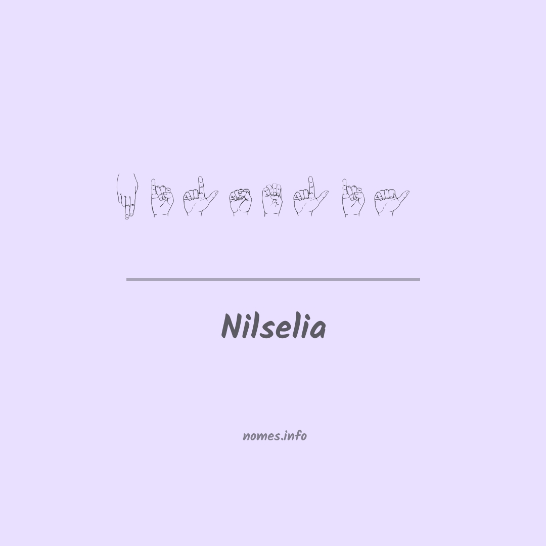Nilselia em Libras