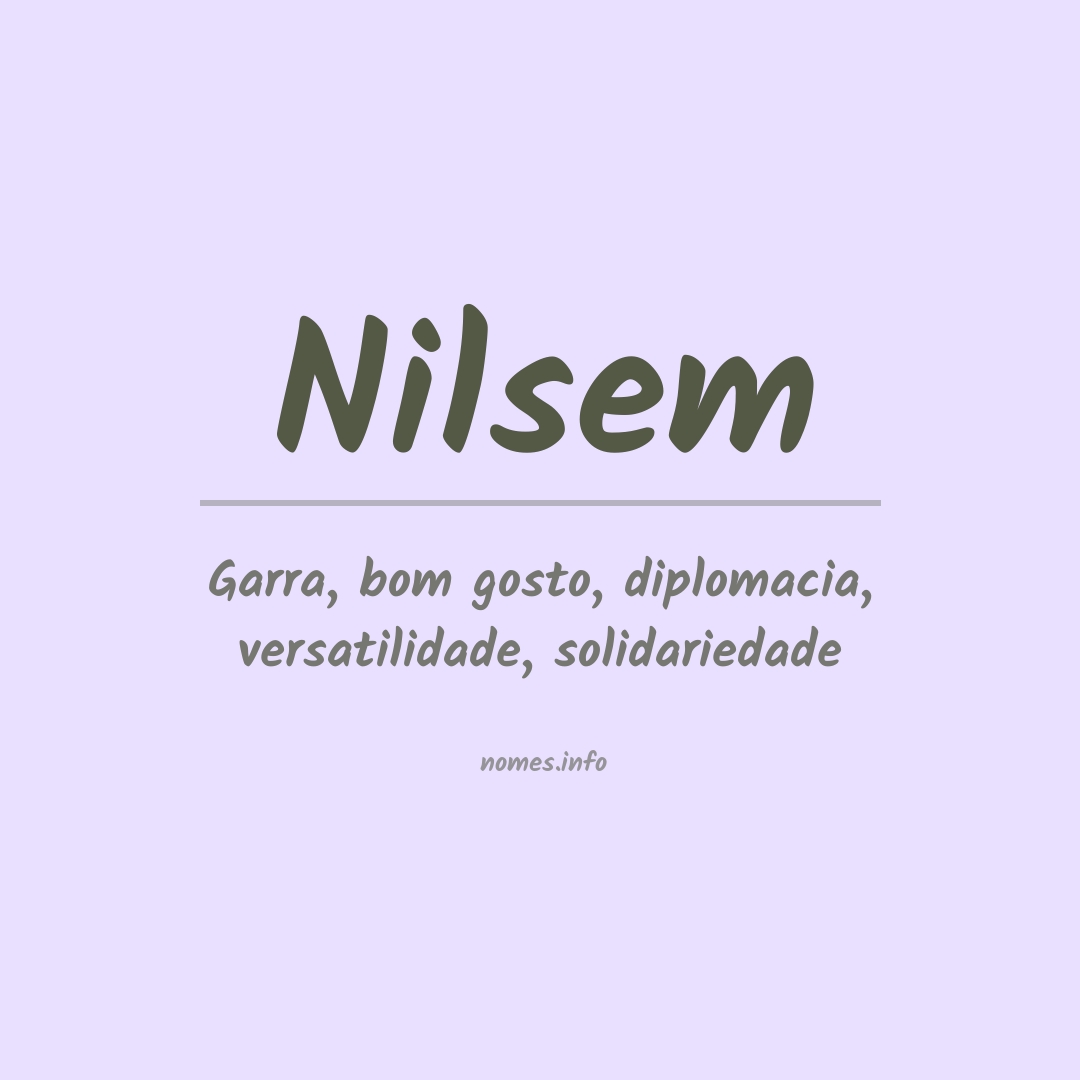 Significado do nome Nilsem