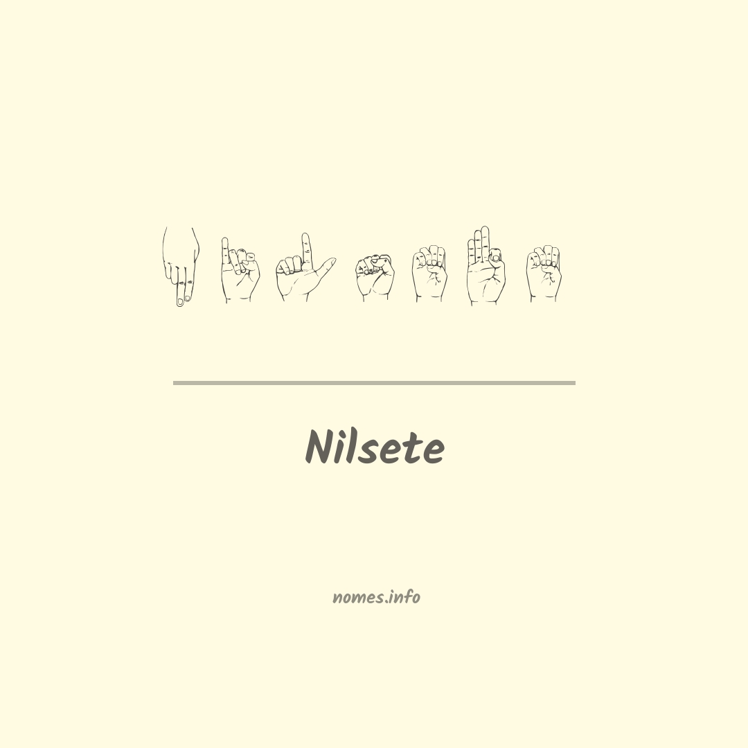 Nilsete em Libras