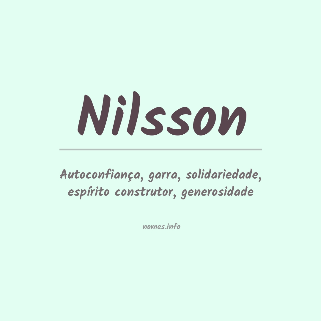Significado do nome Nilsson