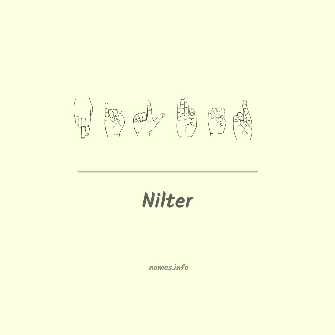 Nilter em Libras