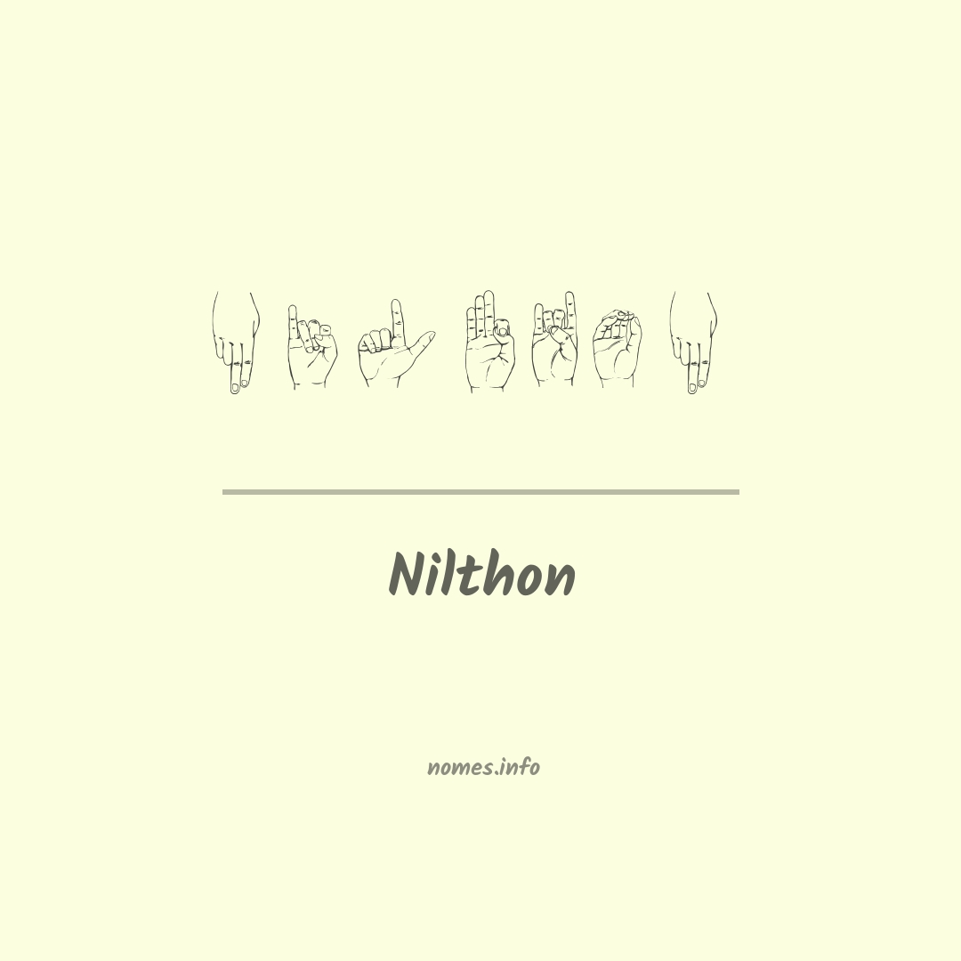 Nilthon em Libras