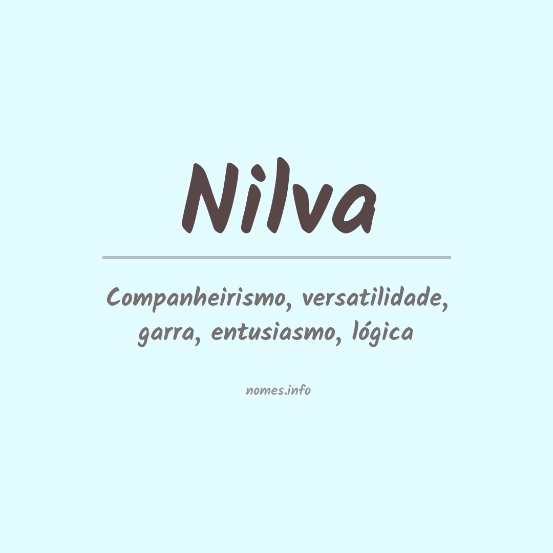 Significado do nome Nilva