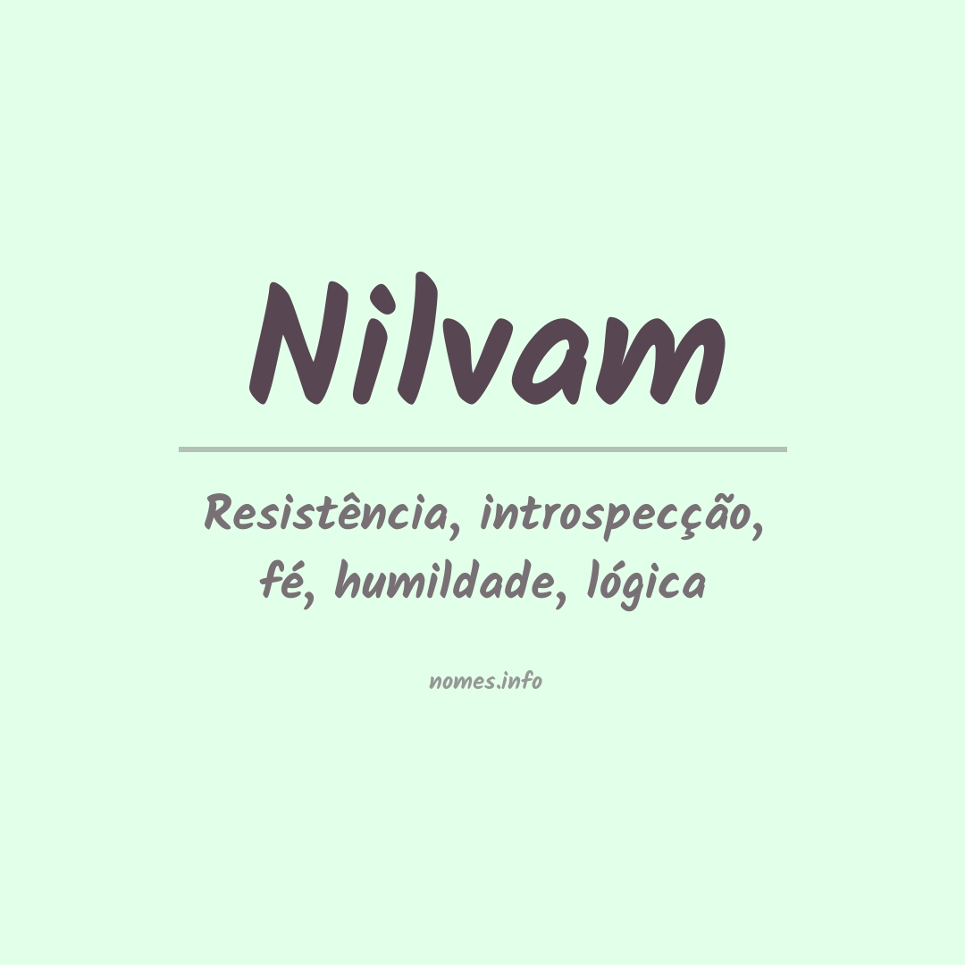 Significado do nome Nilvam