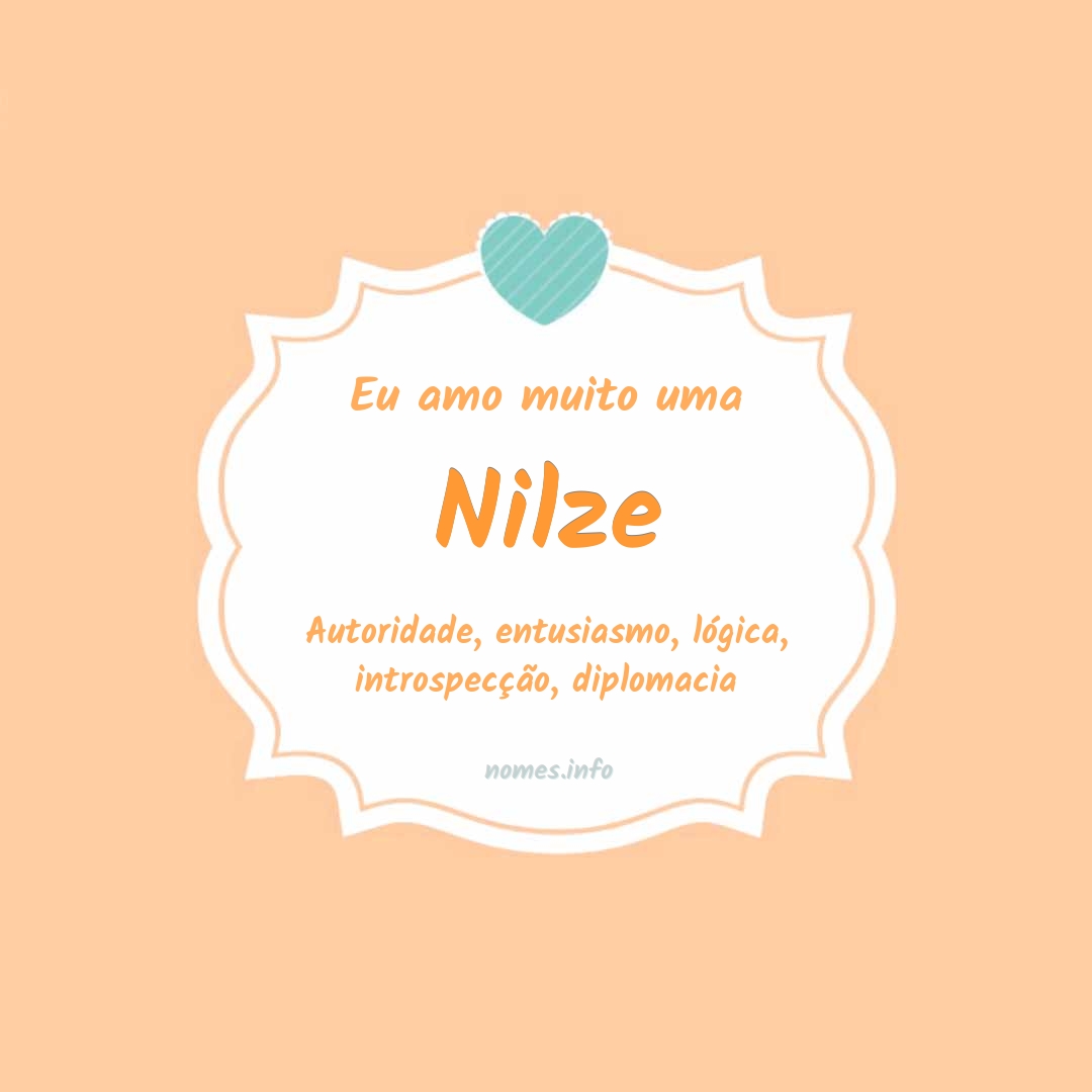 Eu amo muito Nilze