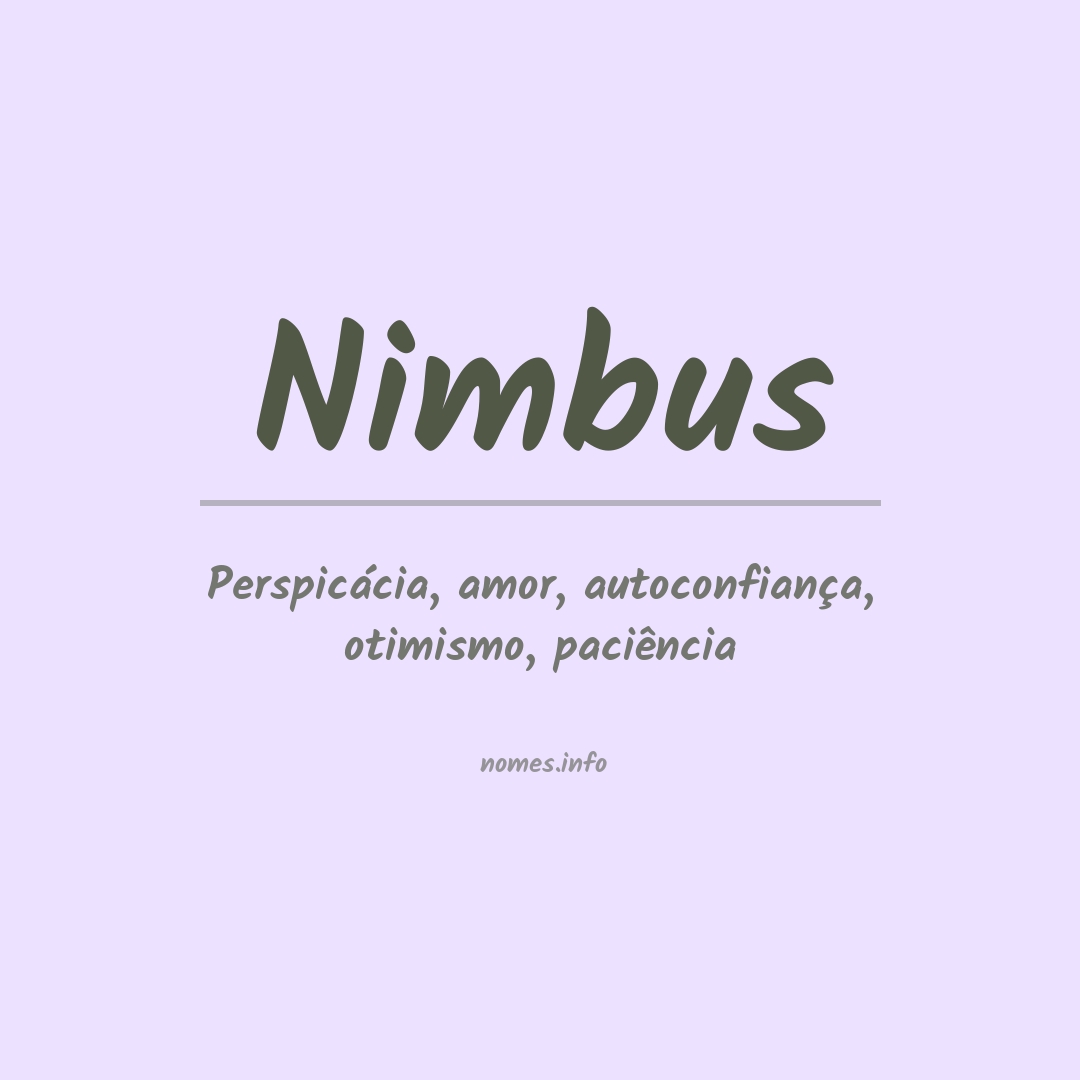 Significado do nome Nimbus