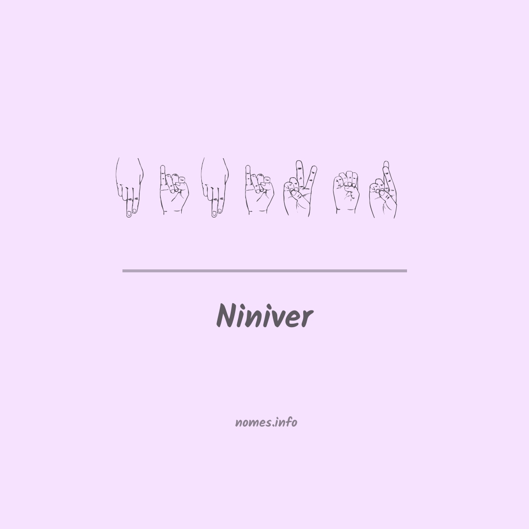 Niniver em Libras
