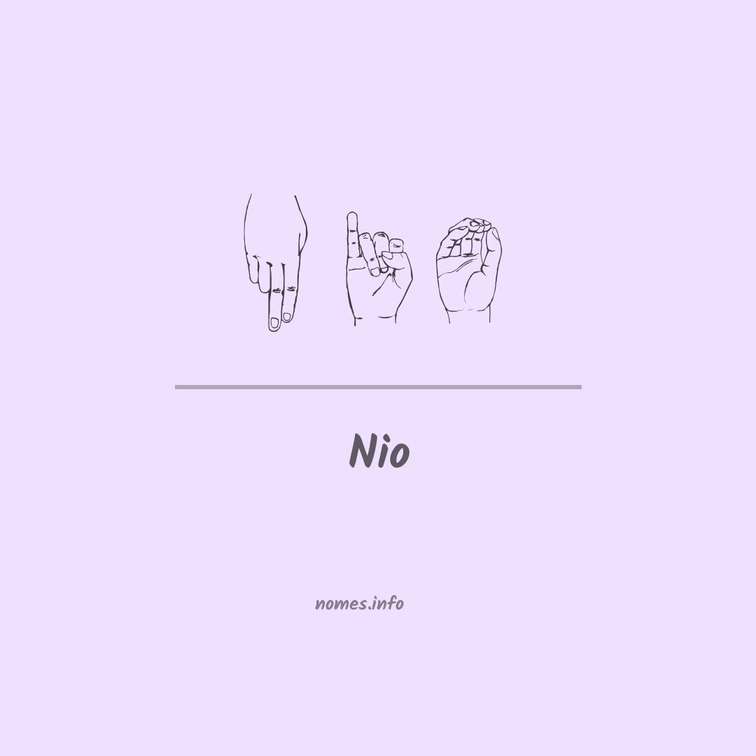 Nio em Libras