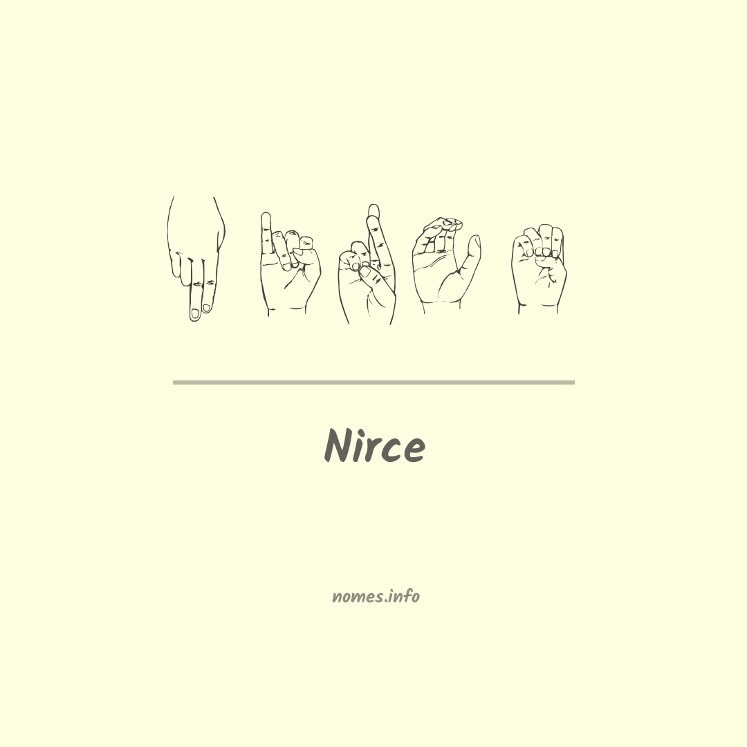 Nirce em Libras
