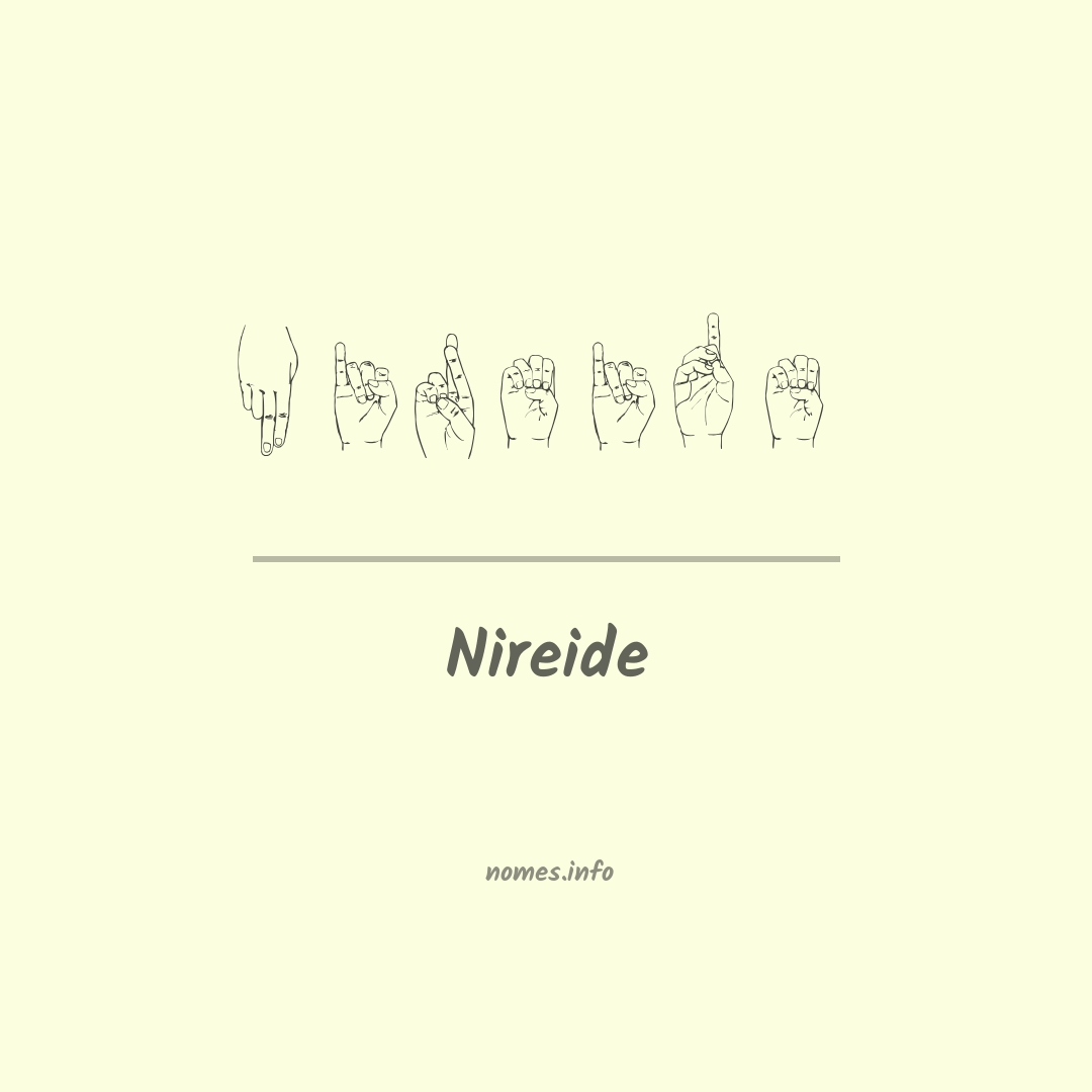 Nireide em Libras