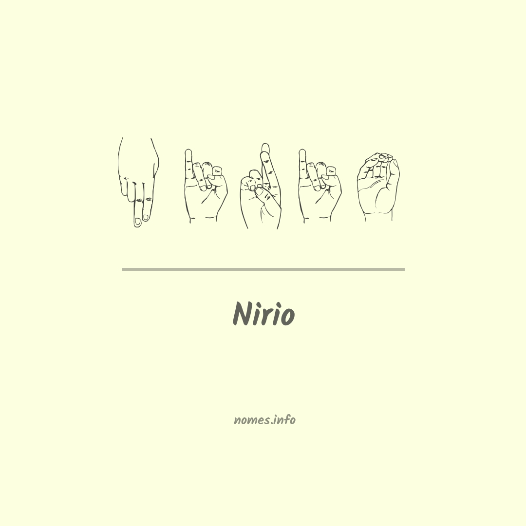 Nirio em Libras