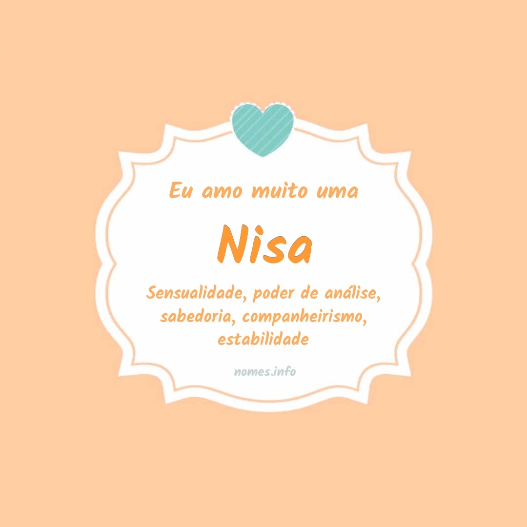 Eu amo muito Nisa Eu amo muito Nisa