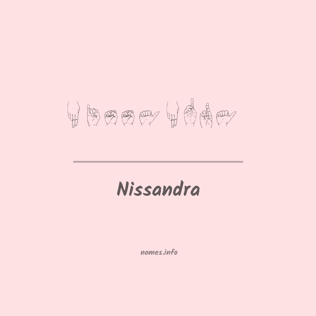 Nissandra em Libras