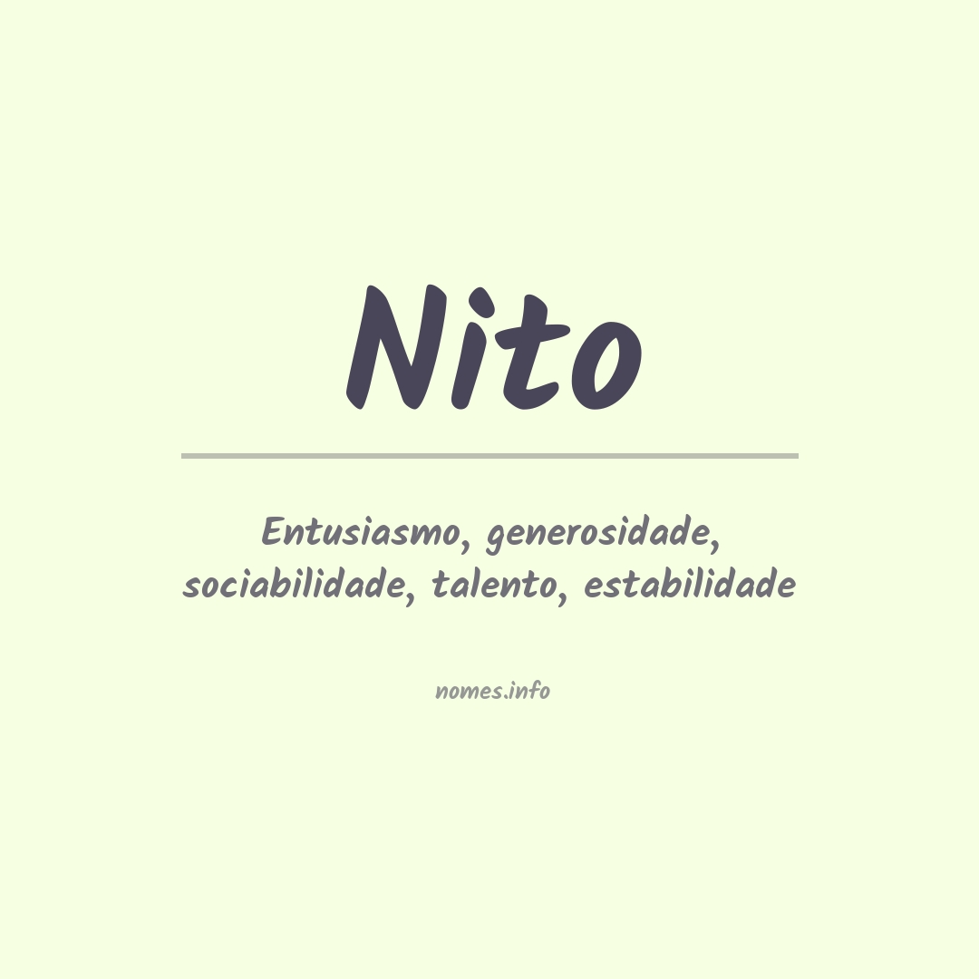 Significado do nome Nito