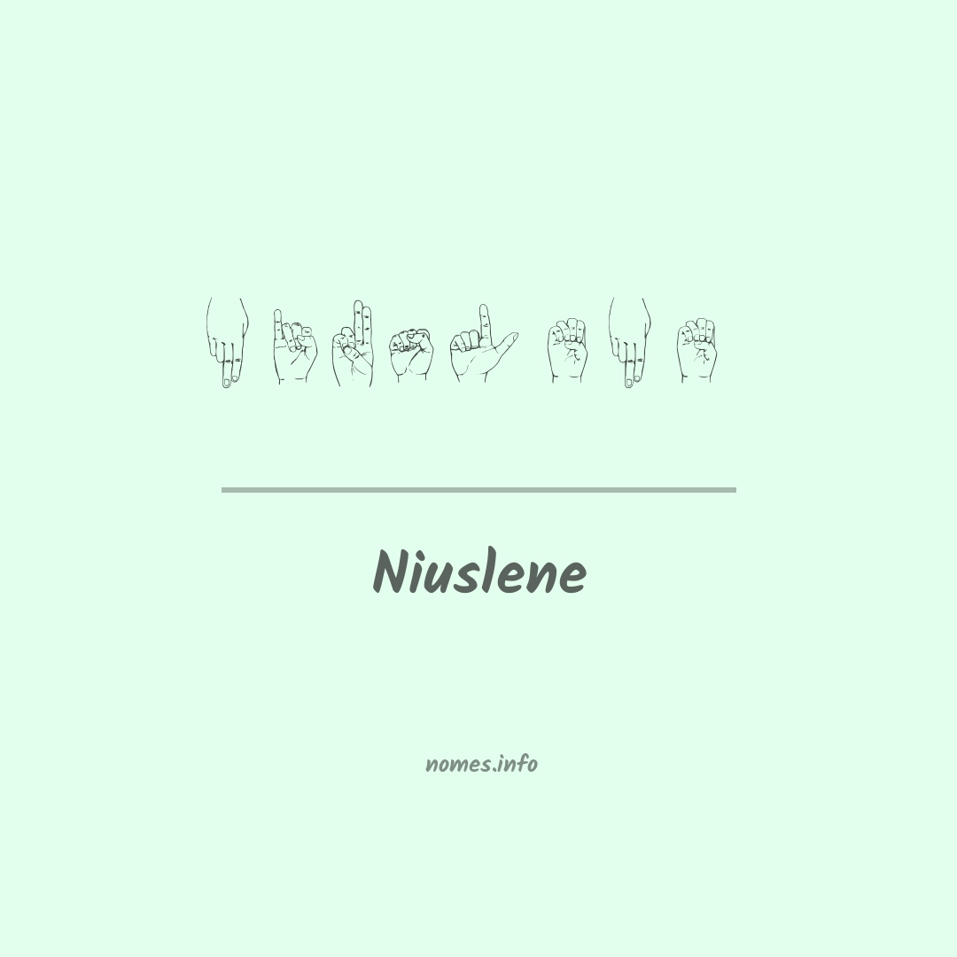 Niuslene em Libras