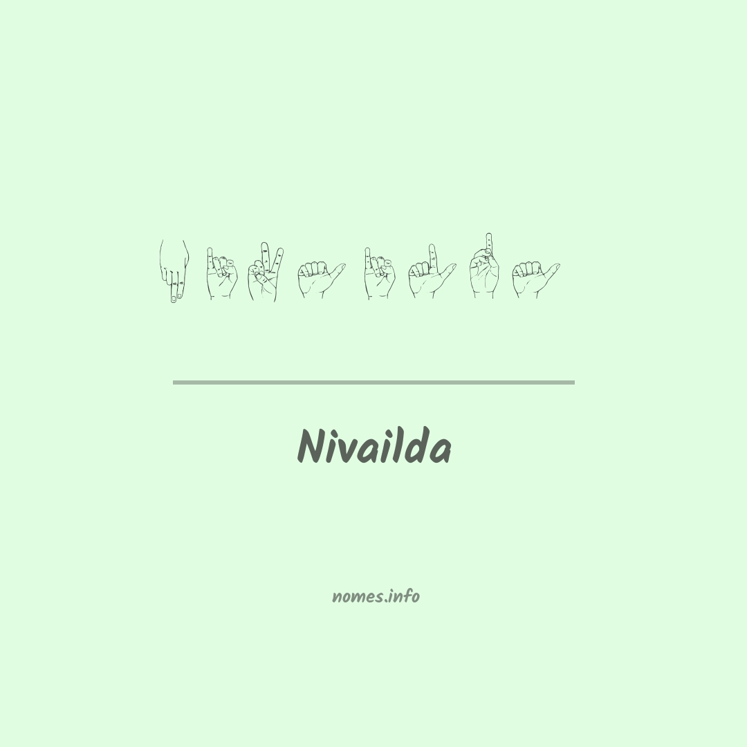 Nivailda em Libras