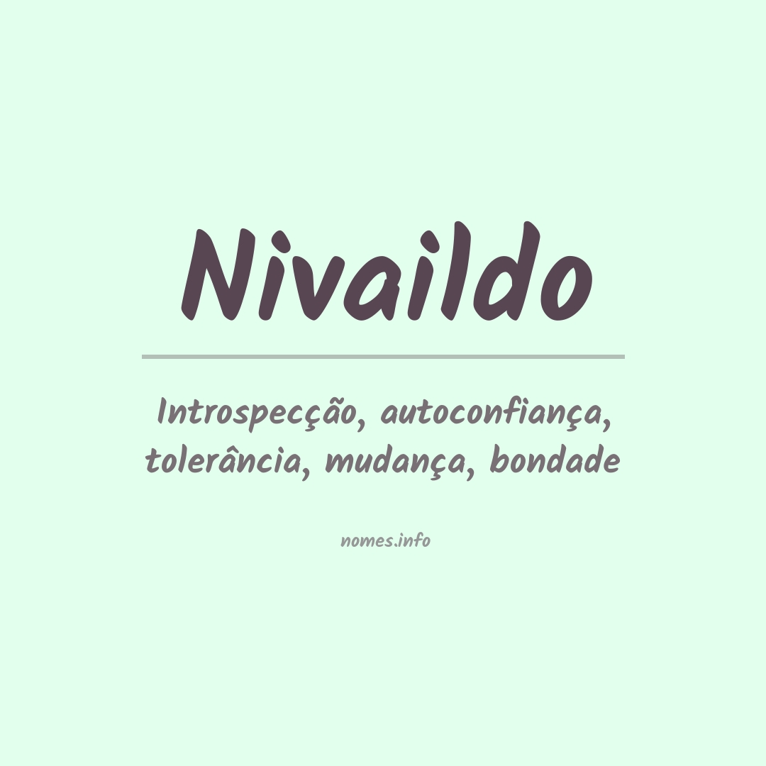 Significado do nome Nivaildo