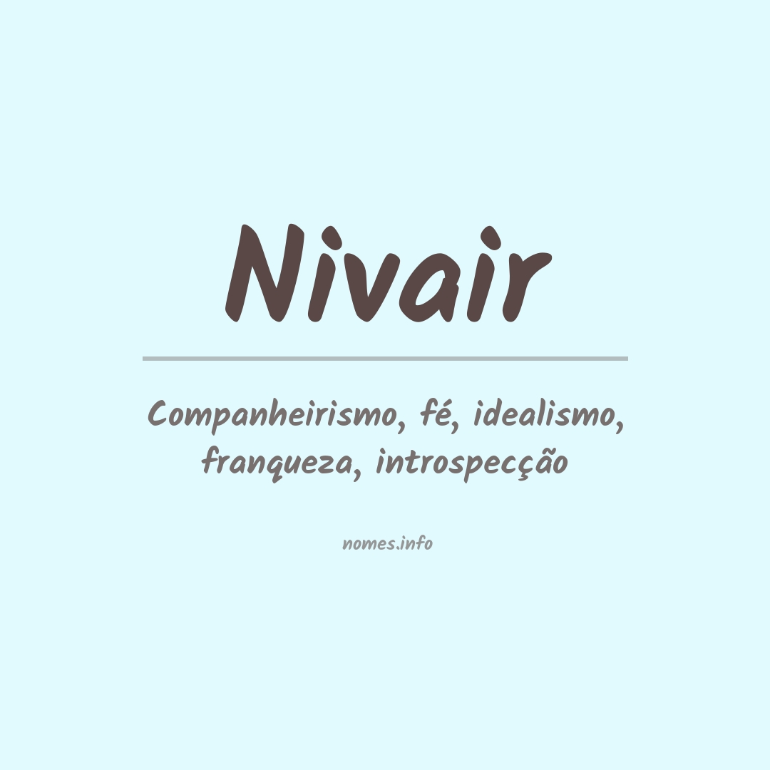 Significado do nome Nivair