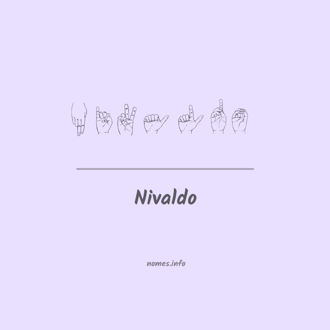 Nivaldo em Libras