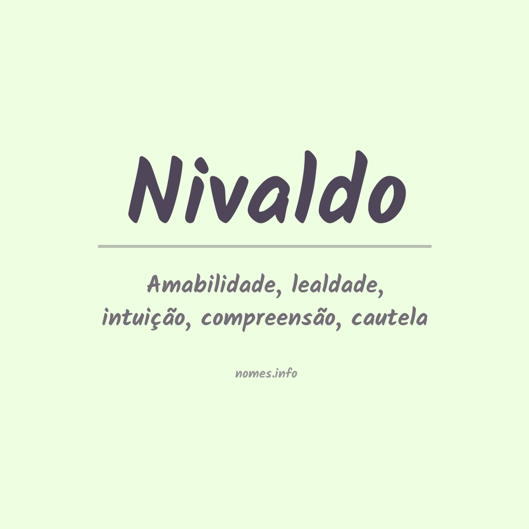 Significado do nome Nivaldo